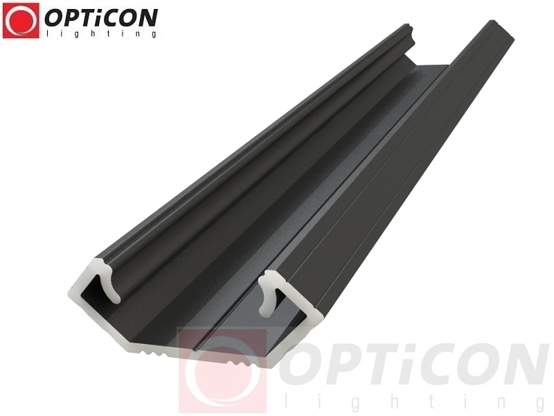 Profil LED C1 Czarny aluminium anodowane - 1 metr