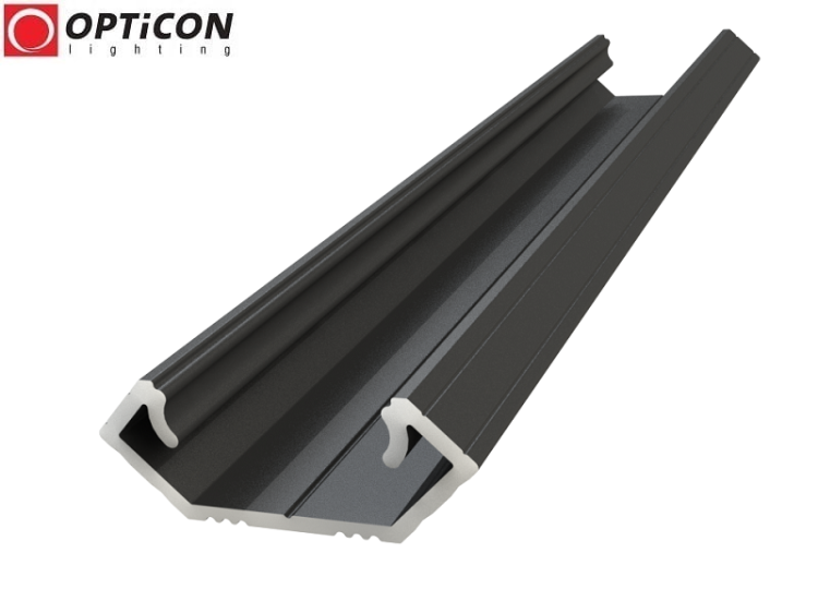 Profil LED C1 Czarny aluminium anodowane - 1 metr