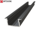 Profil LED G2 Czarny aluminium anodowane - 1 metr