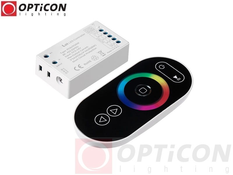 Sterownik OPTICON RGB / RGBW 15A 12V / 24V Pilot  Dotykowy Radiowy