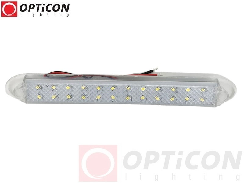 Panel LED 4,8W 24x SMD2835 10-30V DC ( 2x12) 120st Biały Ciepły 3000K 12V 24V OPTICON