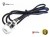 Moduł Oczko LED 1W 3x SMD 5630 12V DC Srebrny 18mm Biały Zimny z przewodem zasilającym