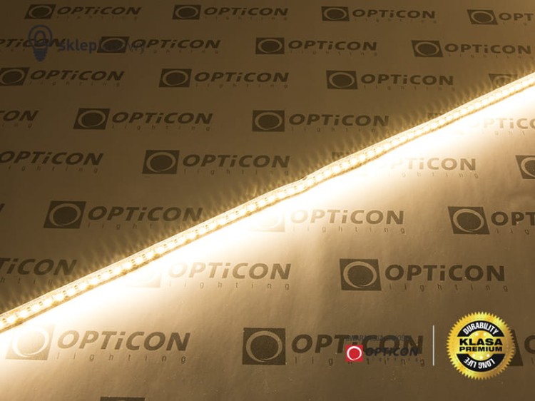 Taśma LED 12V 900 SMD 2835 10mm IP20 14,4W/m Biały Ciepły 3000K OPTICON PREMIUM