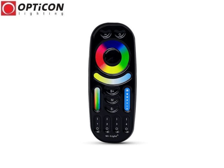 Pilot Mi-Light Mono / CCT / RGB / RGBW 4x Strefowy Radiowy 2,4G Czarny