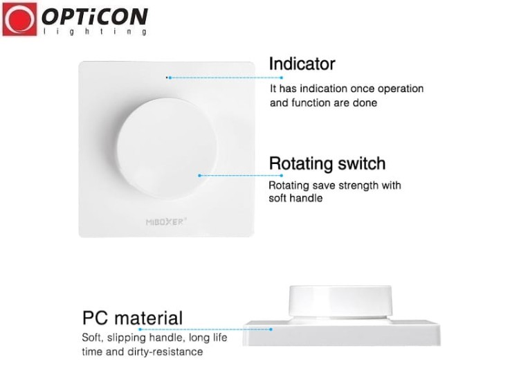 Pilot Mi-Light K1 MONO 1x Strefowy Radiowy 2,4G - Biały