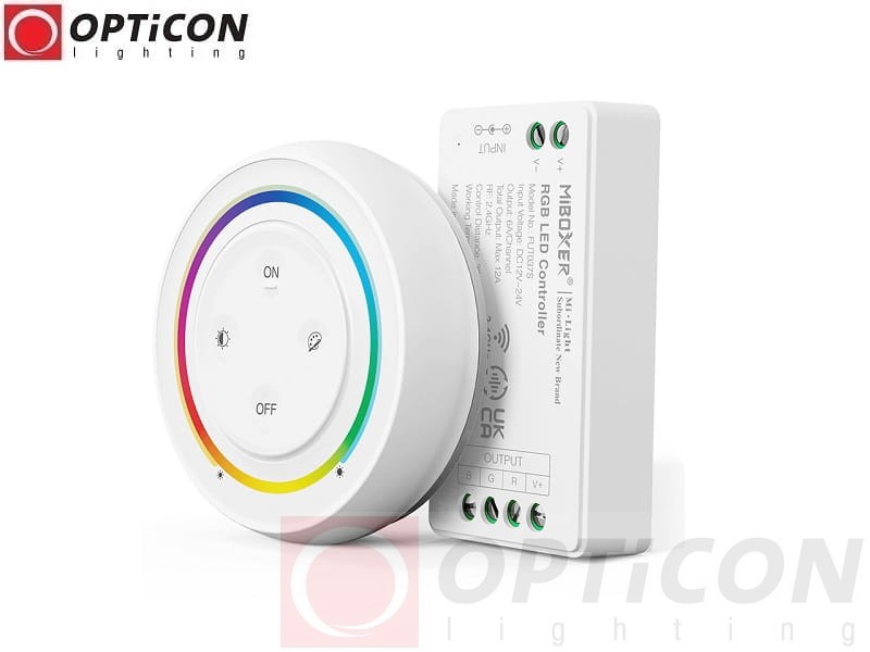 Sterownik Mi-Light RGB 12A 12V / 24V DC + Pilot Dotykowy