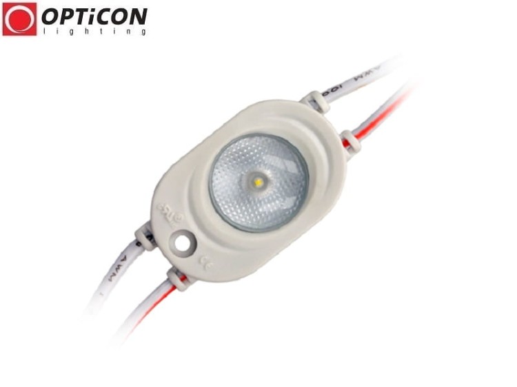 Moduł LED 12V 1W IP67 180st 1x SMD2835 Biały Zimny 6000K