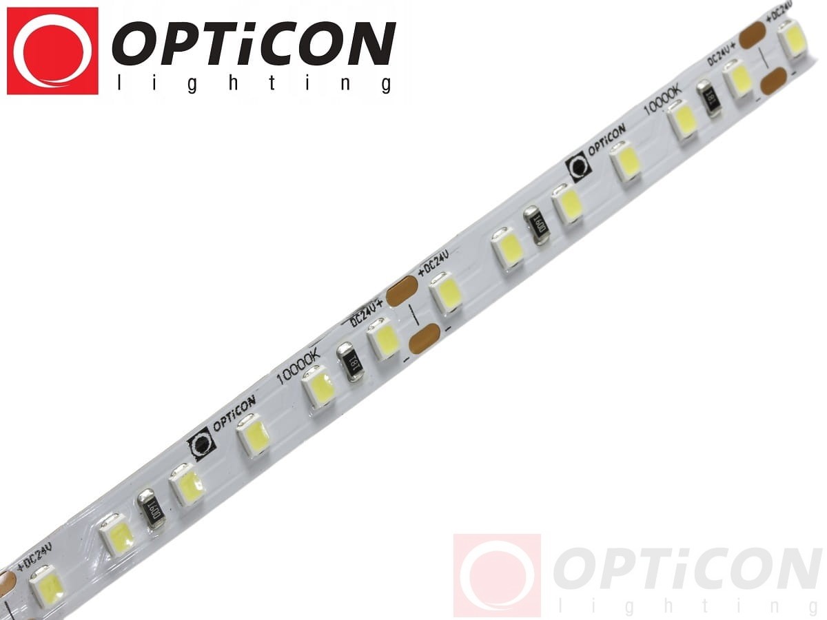 Taśma LED 24V 600 SMD 2835 8mm IP20 9,6W /m Biały Zimny 10000K OPTICON PREMIUM