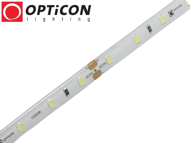 Taśma LED 24V 300 SMD 2835 8mm IP65 4,8W /m Biały Zimny 10000K OPTICON PREMIUM
