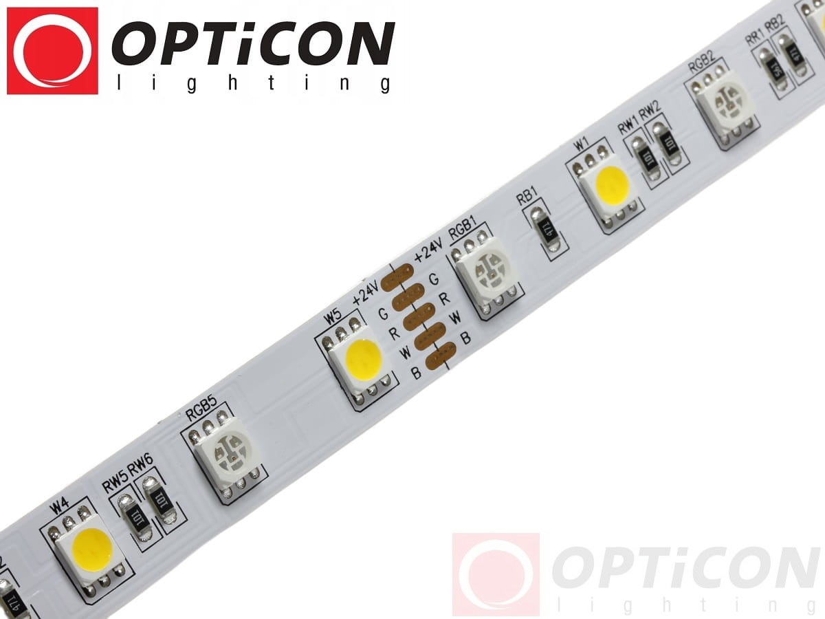 Taśma LED 24V 300x SMD 5050 12mm IP20 14,4W RGBWW OPTICON PREMIUM