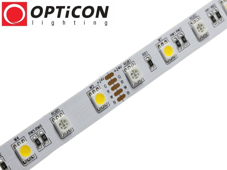 Taśma LED 24V 300x SMD 5050 12mm IP20 14,4W RGBWW OPTICON PREMIUM