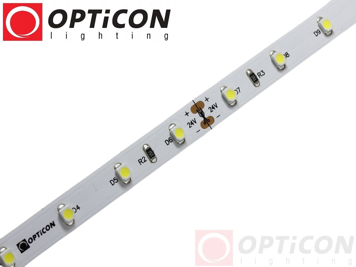 Taśma LED 24V 300 SMD 3528 8mm IP20 4,8W /m Biały Zimny 6000K OPTICON PREMIUM