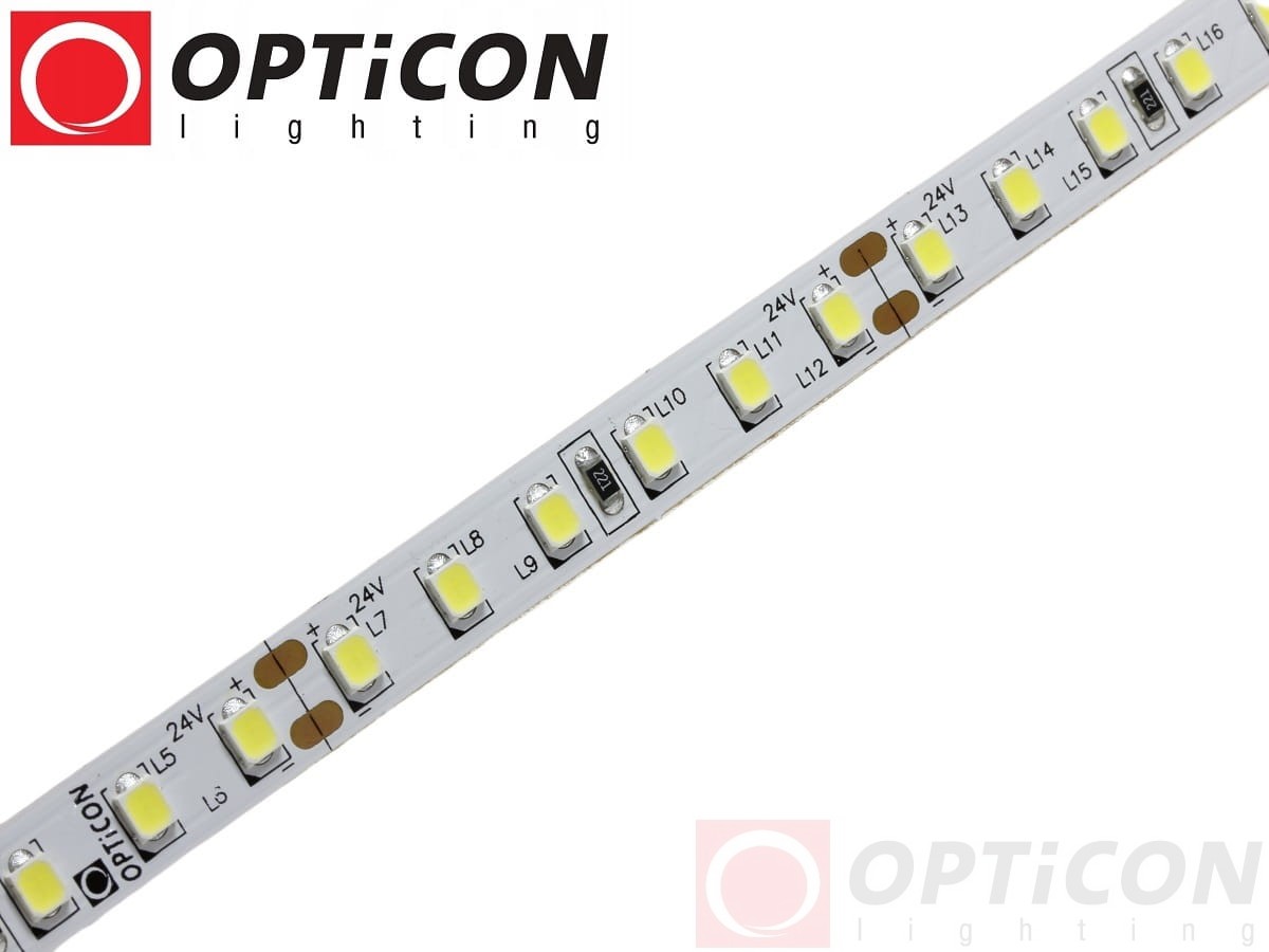 Taśma LED 24V 600 SMD 2835 8mm IP20 18W /m Biały Zimny 6000K OPTICON PREMIUM