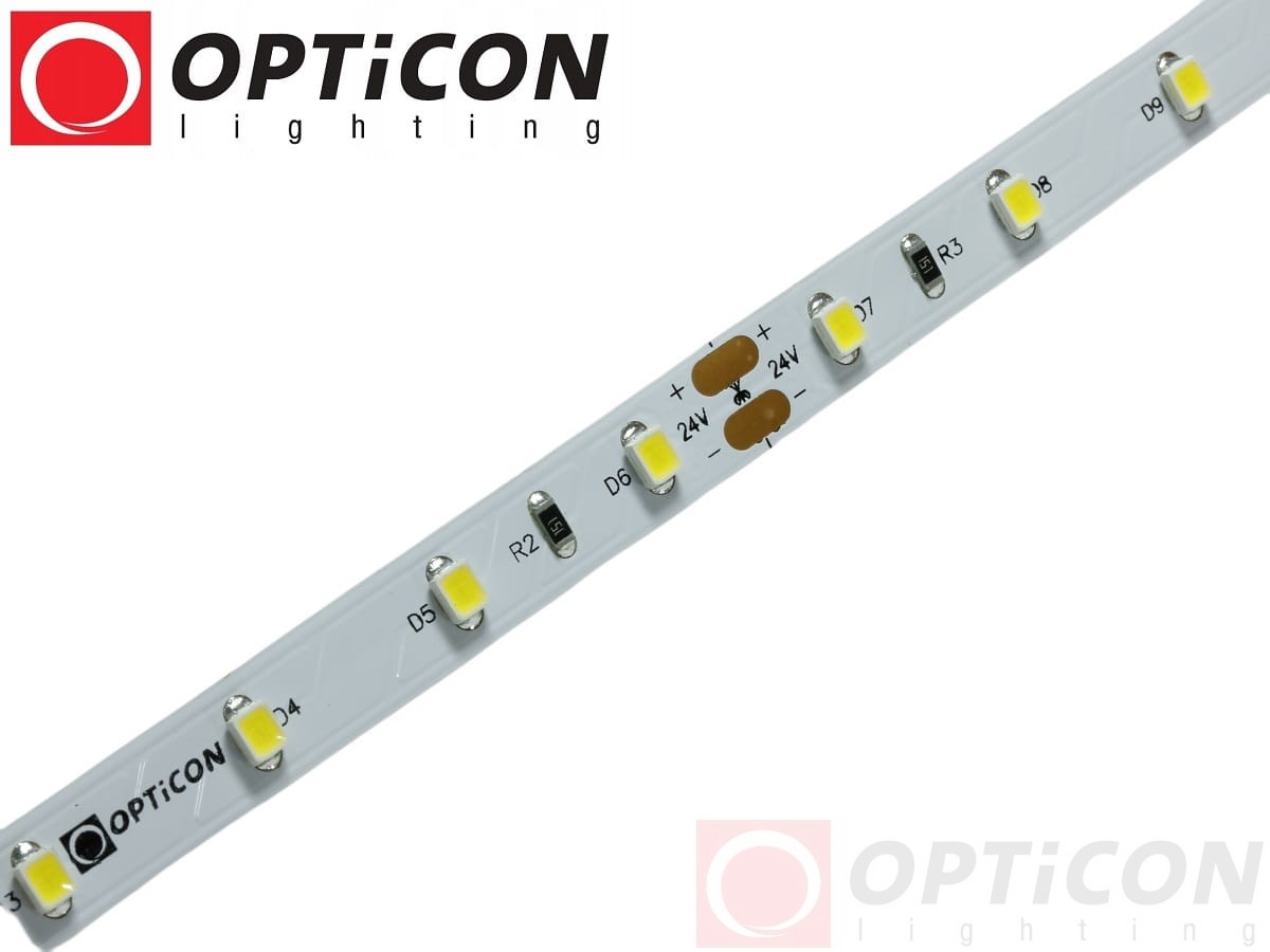 Taśma LED 24V 300 SMD 3528 8mm IP20 4,8W /m Biały Dzienny 4300K OPTICON PREMIUM