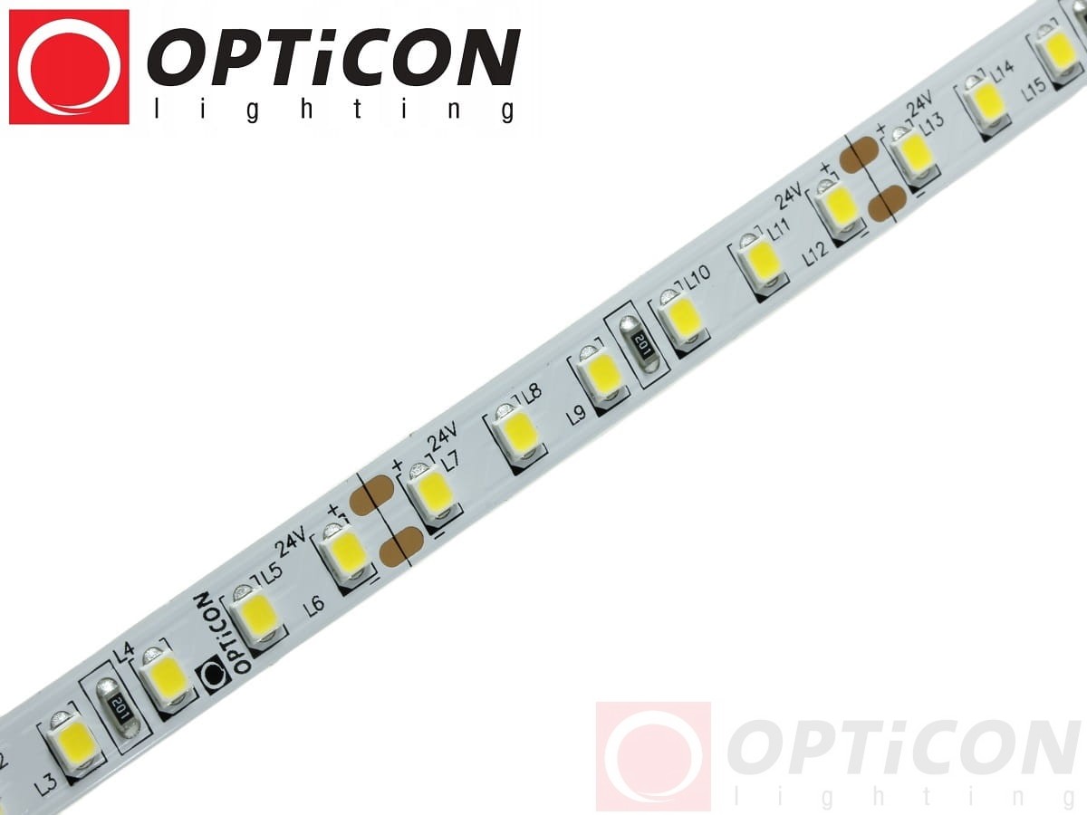 Taśma LED 24V 600 SMD 2835 8mm IP20 18W /m Biały Dzienny 4300K OPTICON PREMIUM