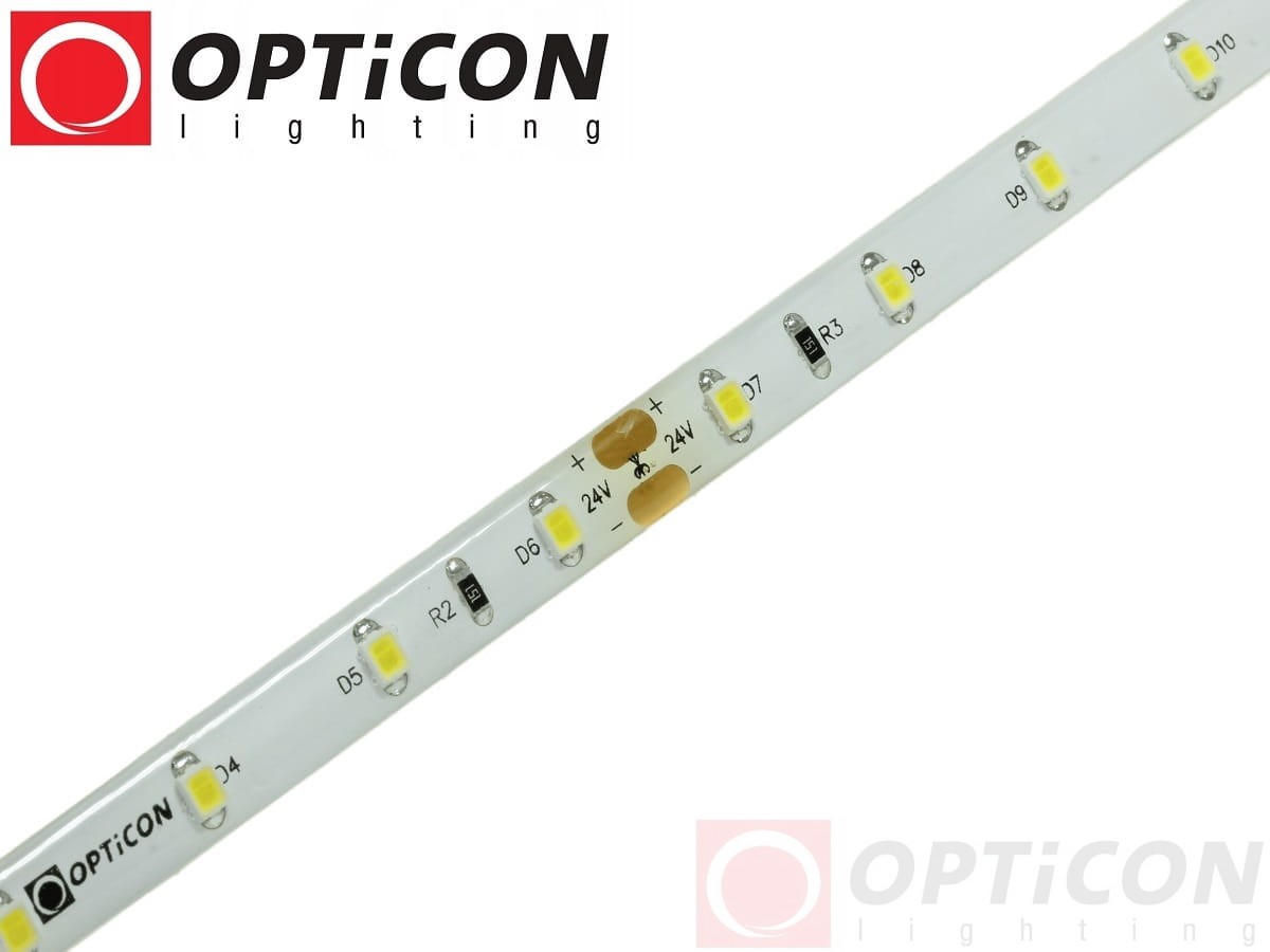 Taśma LED 24V 300 SMD 3528 8mm IP65 4,8W /m Biały Dzienny 4300K OPTICON PREMIUM