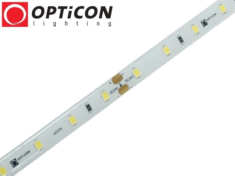 Taśma LED 24V 300 SMD 2835 8mm IP65 4,8W /m Biały Zimny 6000K OPTICON PREMIUM