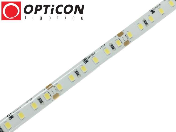 Taśma LED 24V 600 SMD 2835 8mm IP65 9,6W /m Biały Zimny 6000K OPTICON PREMIUM