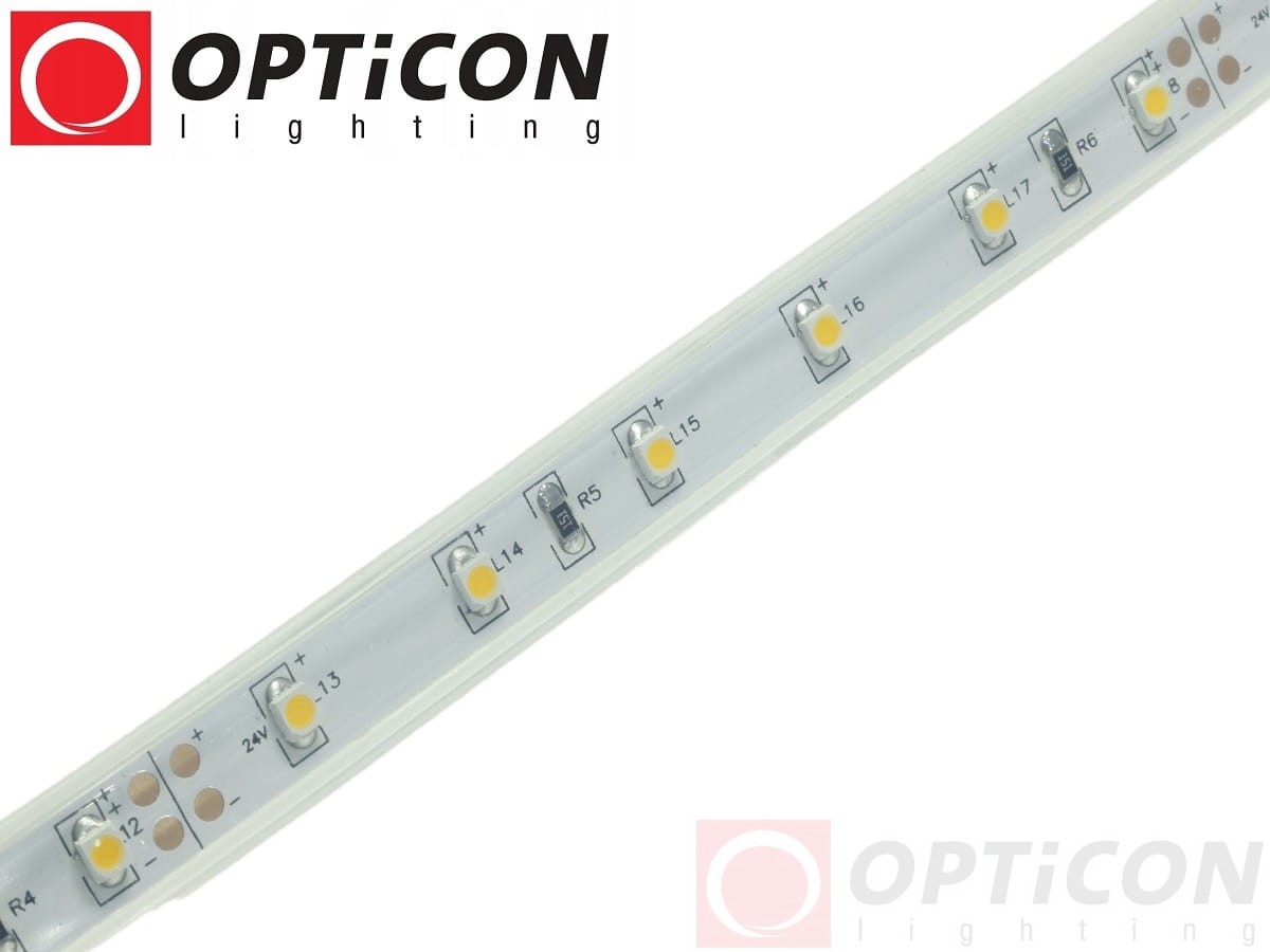 Taśma LED 24V 300 SMD 3528 10mm IP68 4,8W /m Biały Ciepły OPTICON PREMIUM