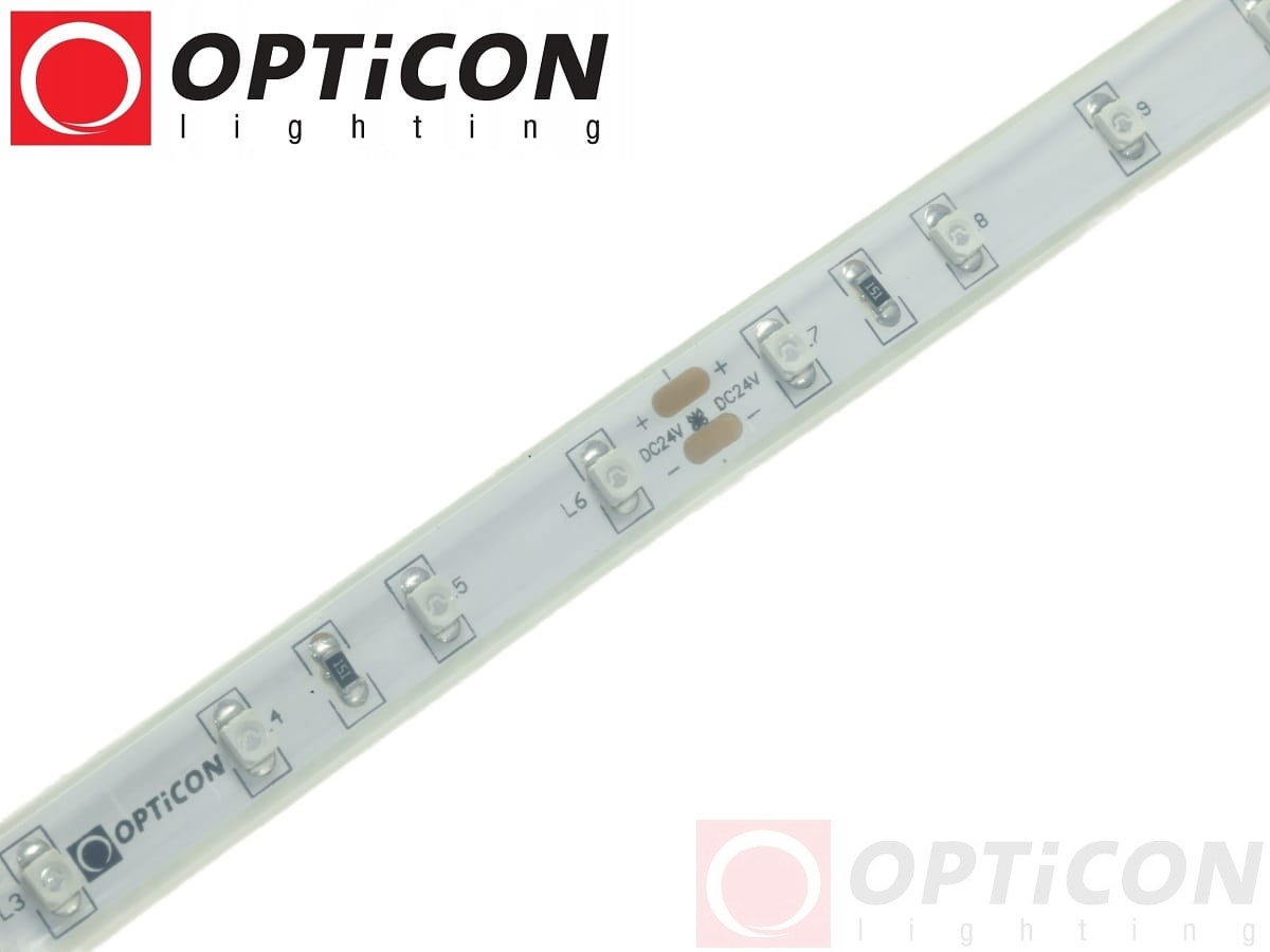 Taśma LED 24V 300 SMD 3528 10mm IP68 4,8W /m Niebieski OPTICON