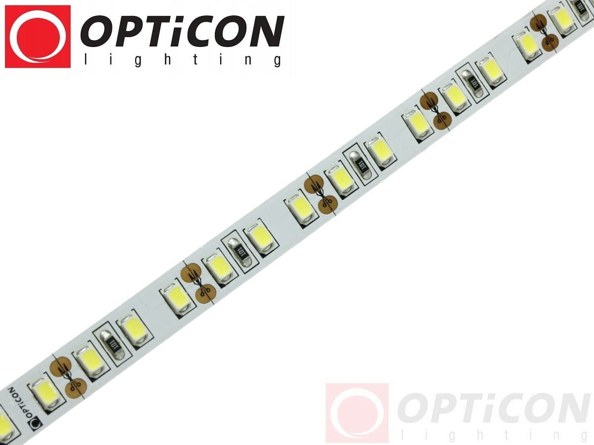 Taśma LED 12V 600 SMD 2835 8mm IP20 18W/m Biały Zimny 6000K OPTICON PREMIUM