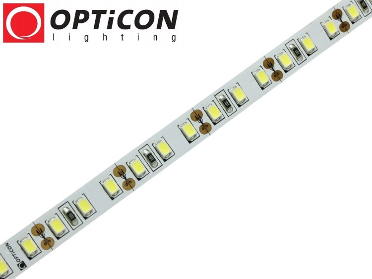 Taśma LED 12V 600 SMD 2835 8mm IP20 18W/m Biały Zimny 6000K OPTICON PREMIUM