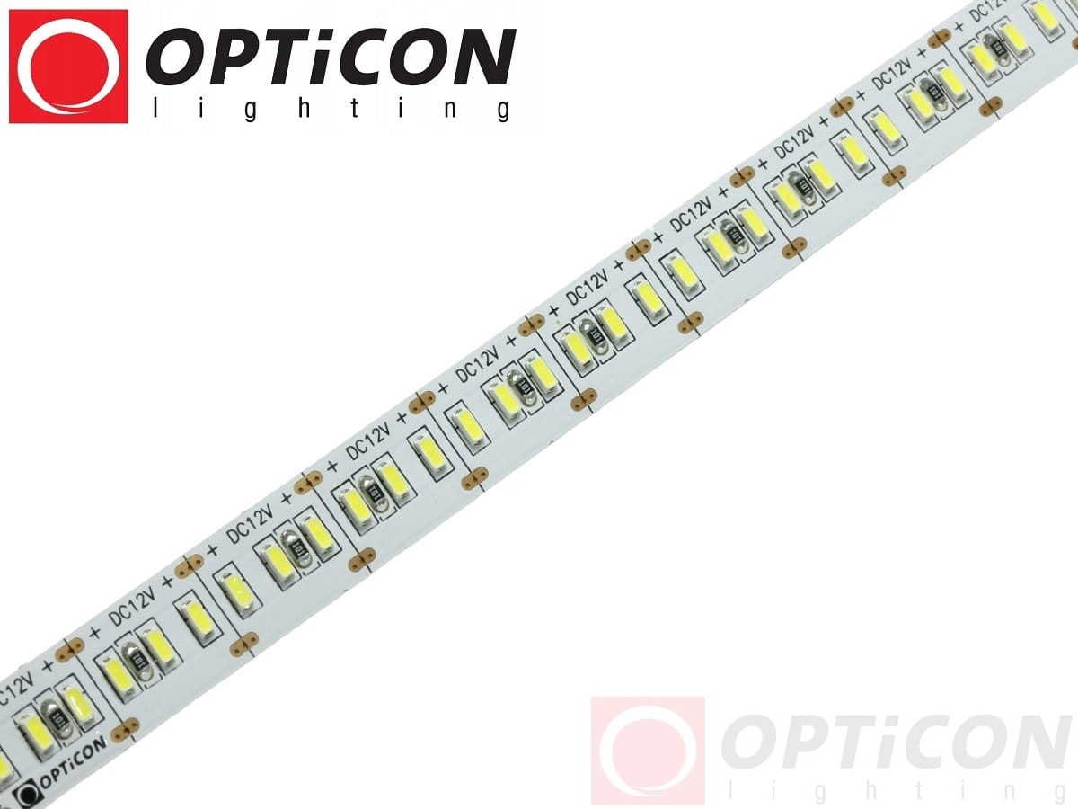 Taśma LED 12V 1200x SMD 3014 10mm IP20 28W Biały Zimny 6000K OPTICON PREMIUM