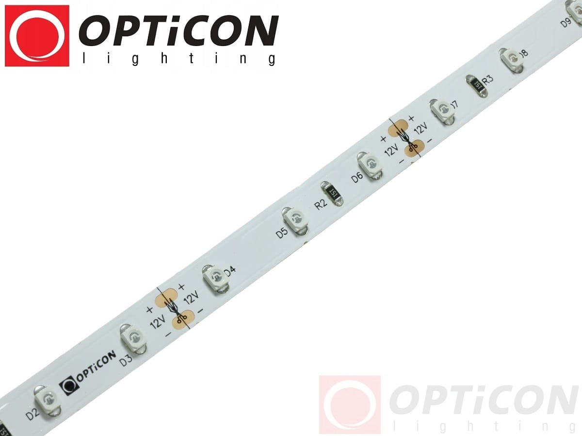 Taśma LED 12V 300 SMD 3528 8mm IP20 4,8W /m Niebeski OPTICON PREMIUM
