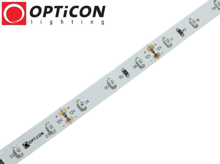 Taśma LED 12V 300 SMD 3528 8mm IP20 4,8W /m Niebeski OPTICON PREMIUM