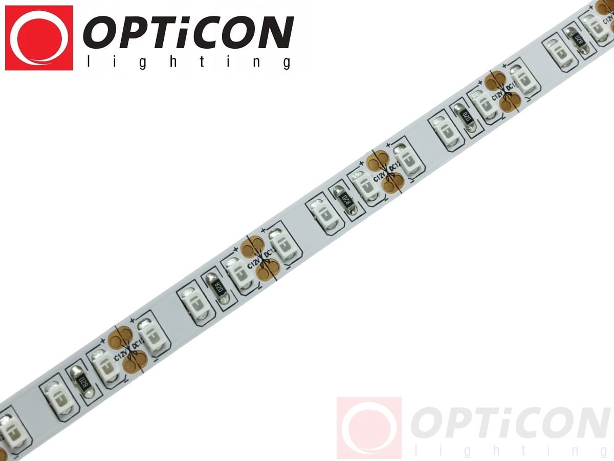 Taśma LED 12V 600 SMD 2835 8mm IP20 18W/m Niebieski OPTICON PREMIUM