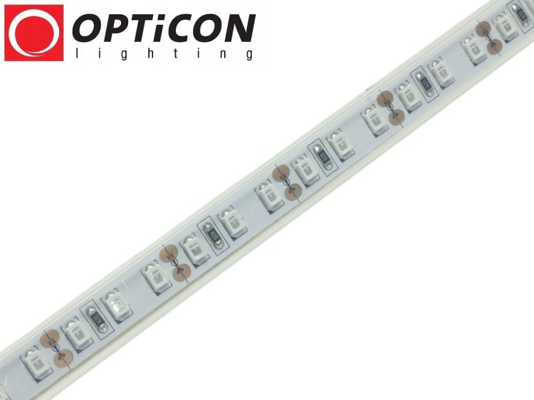Taśma LED 12V 600 SMD 2835 10mm IP68 18W/m Niebieski OPTICON
