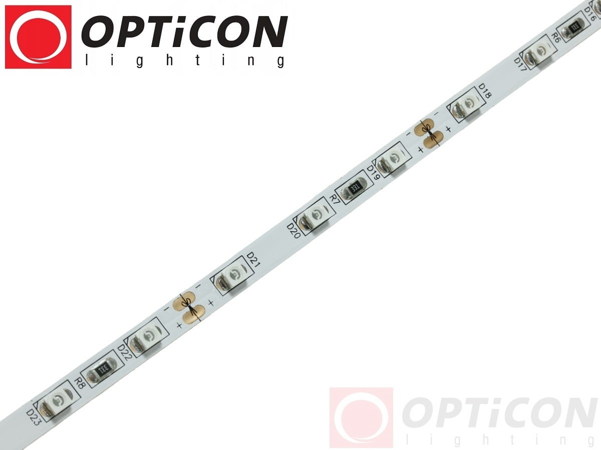 Taśma LED 12V 300 SMD 3528 5mm IP20 4,8W/m Zielony OPTICON PREMIUM