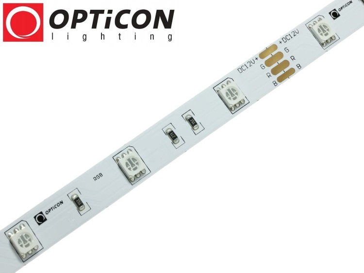Taśma LED 12V 150x SMD 5050 10mm IP20 7,2W RGB OPTICON PREMIUM