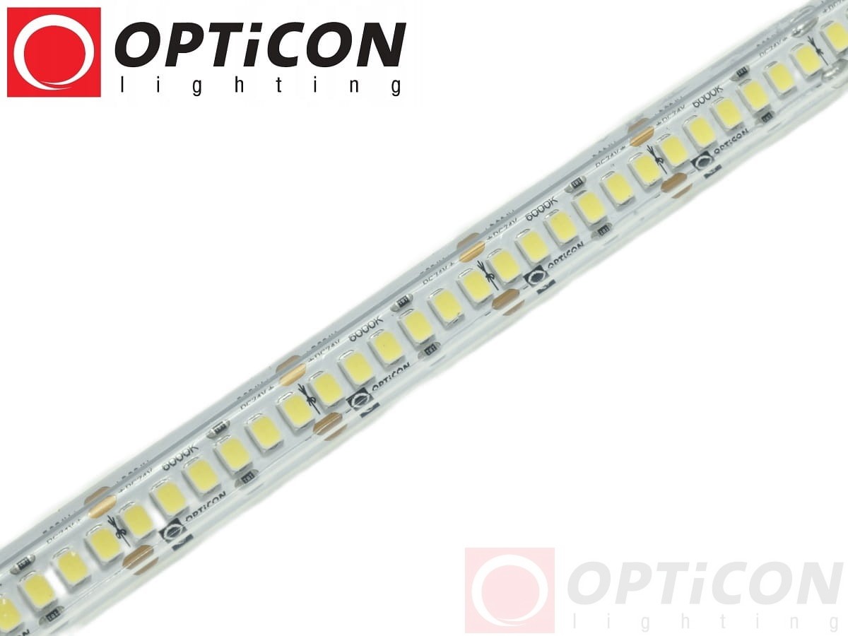 Taśma LED 24V 1200 SMD 2835 12mm IP68 19,2W/m Biały Zimny 6000K OPTICON PREMIUM