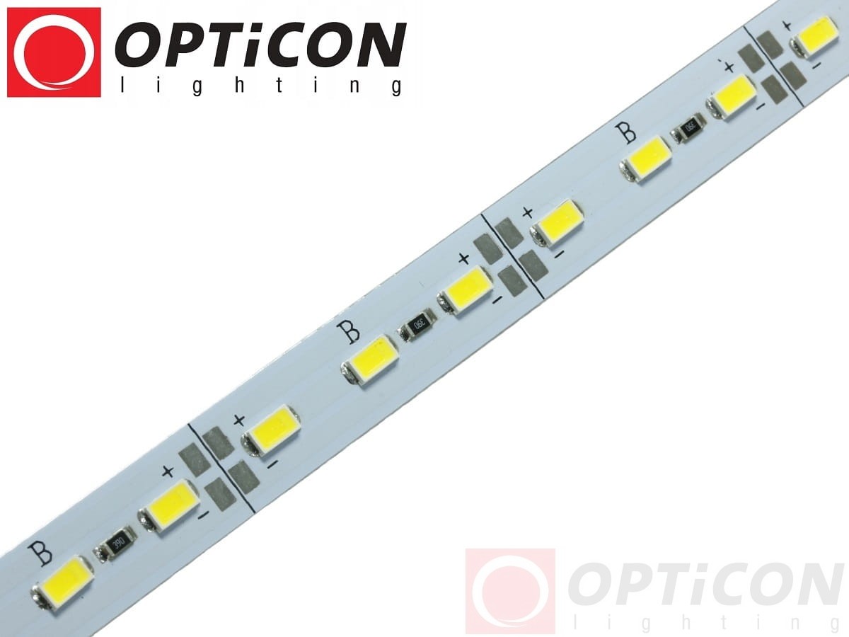 Taśma LED 12V DC 72x SMD 5630 12mm IP20 24W Różowy Aluminium - 50cm