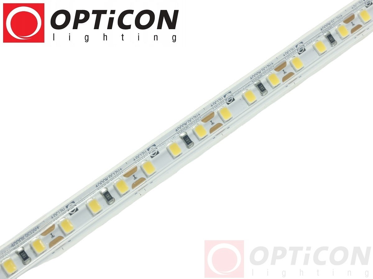Taśma LED 12V 600 SMD 2835 10mm IP68 9,6W/m Biały Dzienny 4000K OPTICON PREMIUM