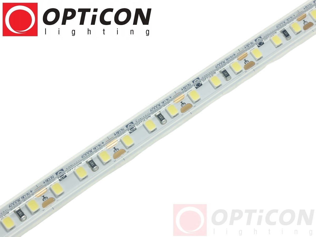 Taśma LED 12V 600 SMD 2835 10mm IP68 9,6W/m Biały Zimny 6000K OPTICON PREMIUM