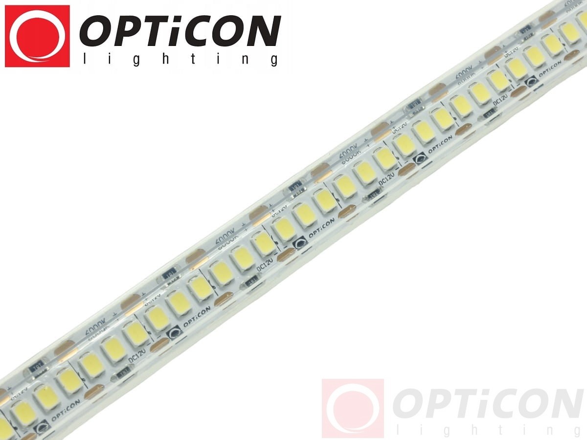 Taśma LED 12V 1200 SMD 2835 12mm IP68 19,2W/m Biały Zimny 6000K OPTICON PREMIUM