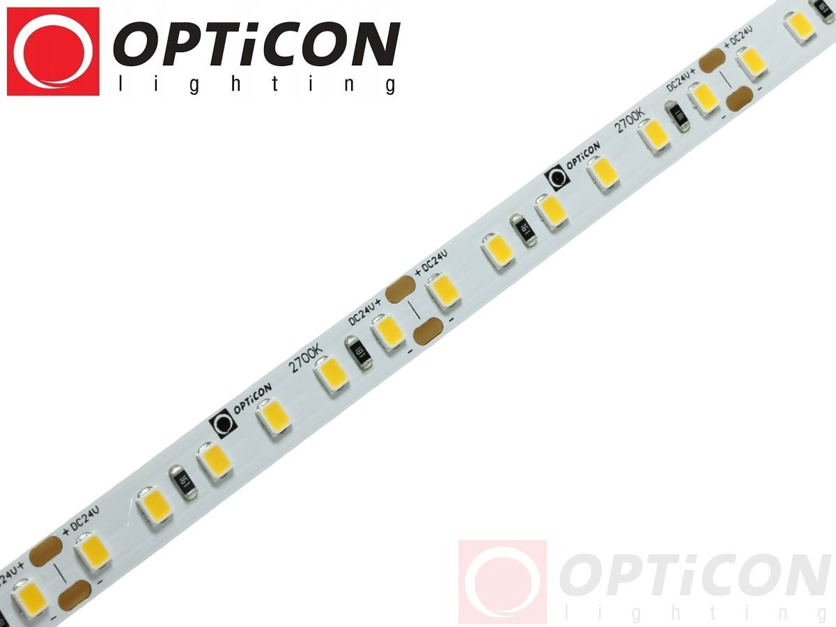 Taśma LED 24V 600 SMD 2835 8mm IP20 9,6W /m Biały Ciepły 2700K OPTICON PREMIUM