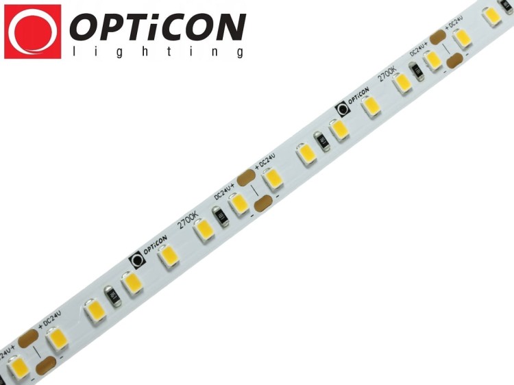 Taśma LED 24V 600 SMD 2835 8mm IP20 9,6W /m Biały Ciepły 2700K OPTICON PREMIUM