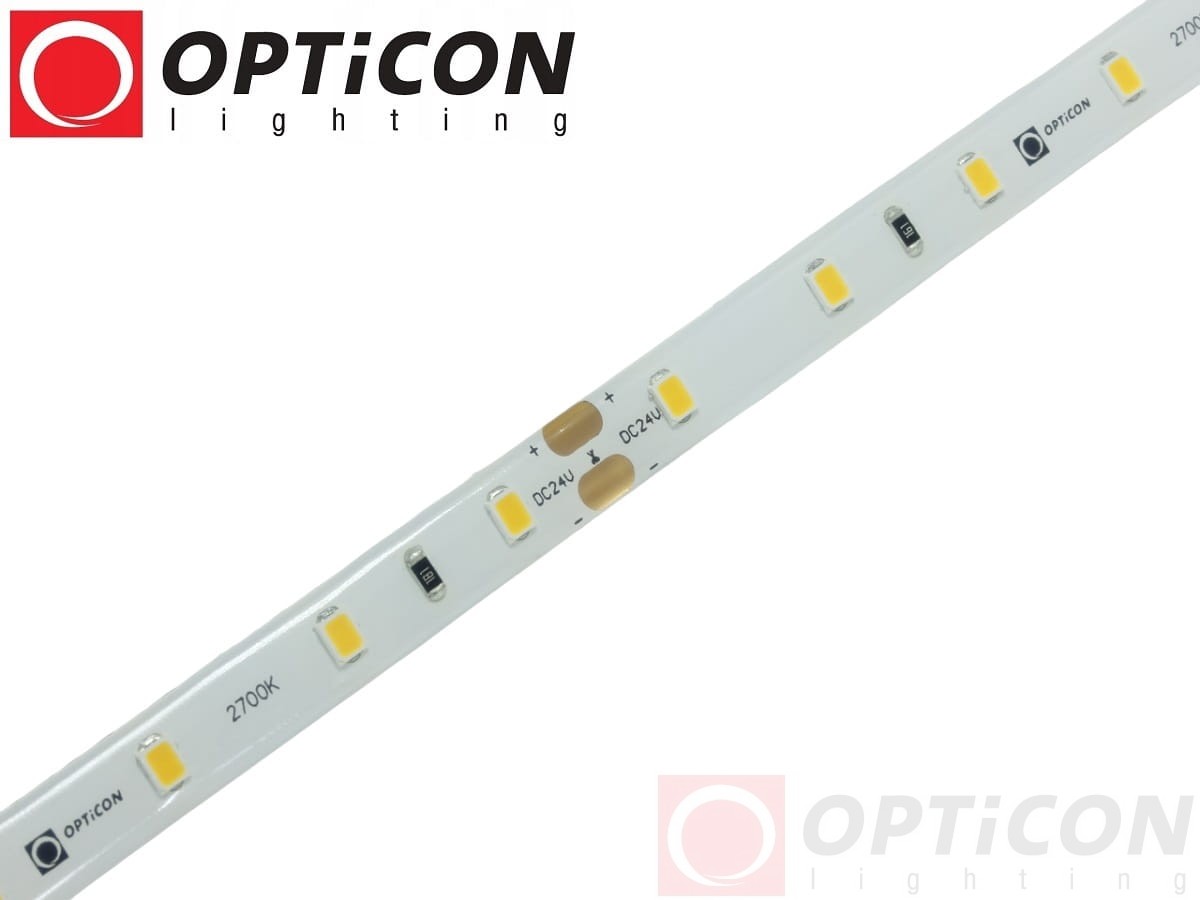 Taśma LED 24V 300 SMD 2835 8mm IP65 4,8W /m Biały Ciepły 2700K OPTICON PREMIUM