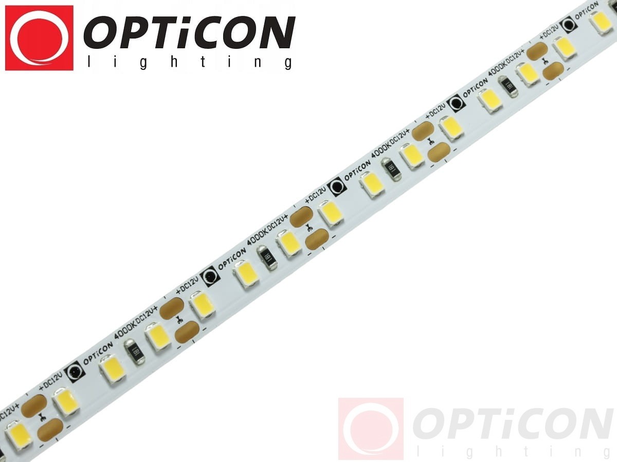 Taśma LED 12V 600 SMD 2835 8mm IP20 9,6W/m Biały Neutralny 4000K OPTICON PREMIUM
