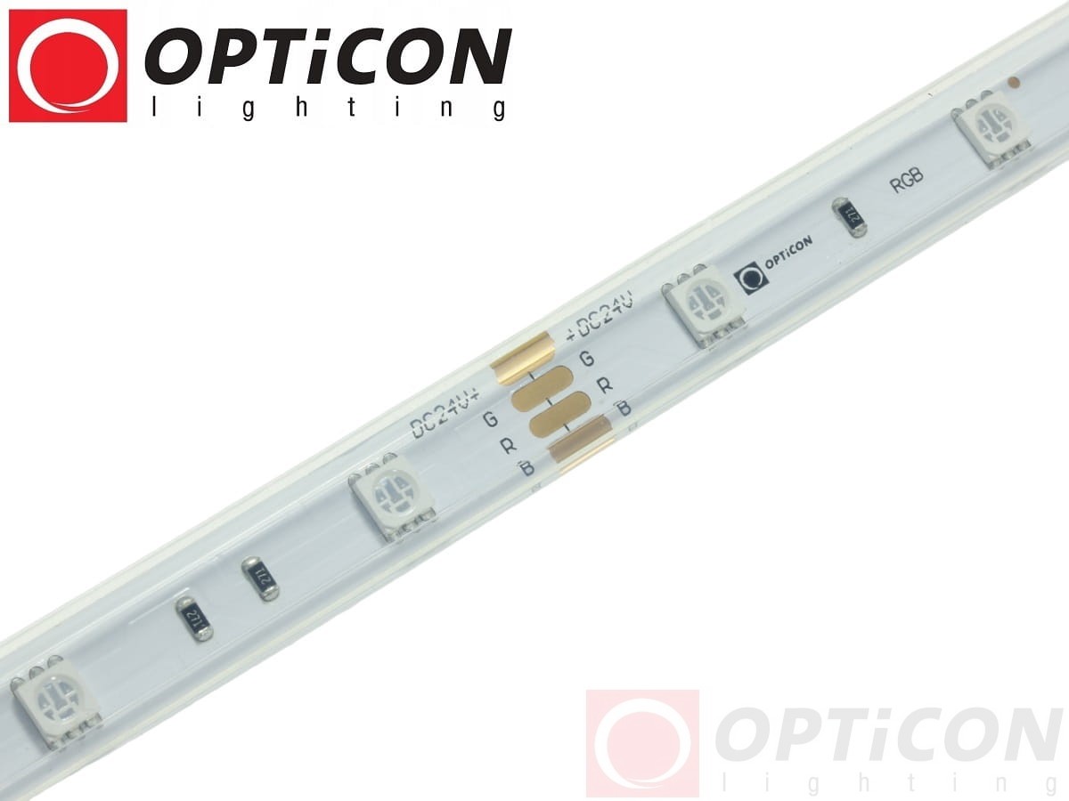 Taśma LED 24V 150x SMD 5050 10mm IP68 7,2W/m RGB OPTICON PREMIUM