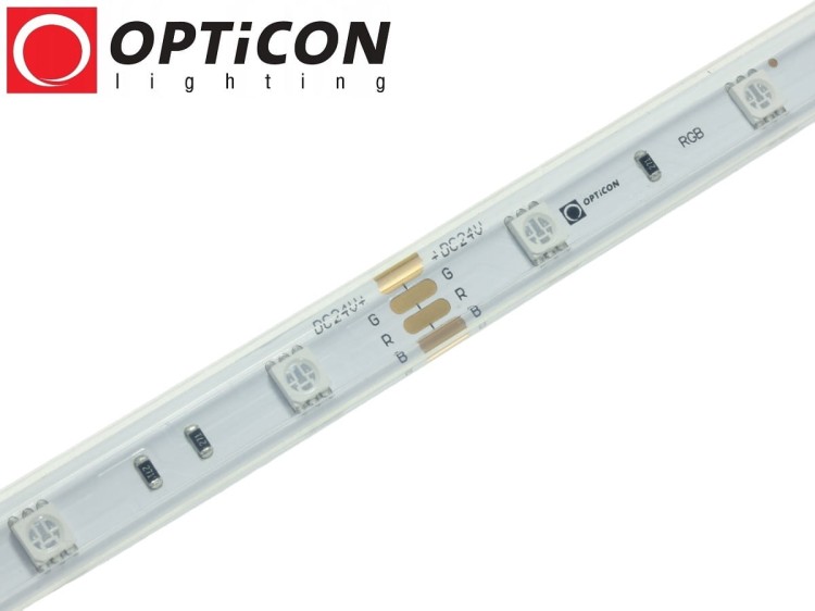 Taśma LED 24V 150x SMD 5050 10mm IP68 7,2W/m RGB OPTICON PREMIUM