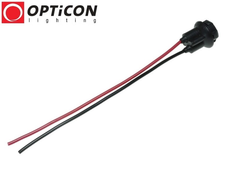 Złącze Gniazdo T10 dla żarówek W5W W3W - Gumowe z przewodami