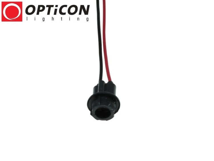 Złącze Gniazdo T10 dla żarówek W5W W3W - Gumowe z przewodami