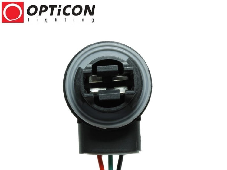 Złącze Gniazdo 3156 3157 dla żarówek P27W P27/7W - Plastikowe z przewodami