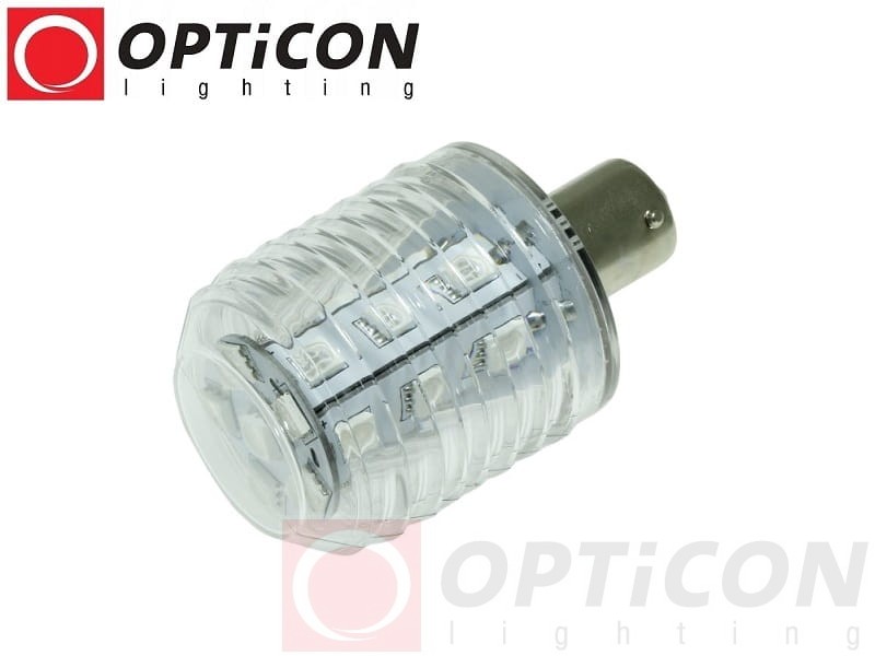 Żarówka LED Ba15s 4W 24xSMD 5050 10-30V DC 360st IP65 Zielony 12V 24V