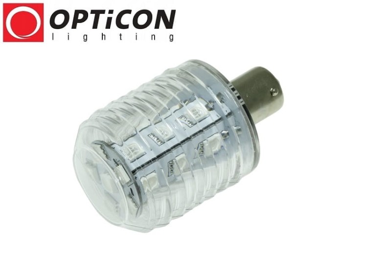 Żarówka LED Ba15s 4W 24xSMD 5050 10-30V DC 360st IP65 Zielony 12V 24V