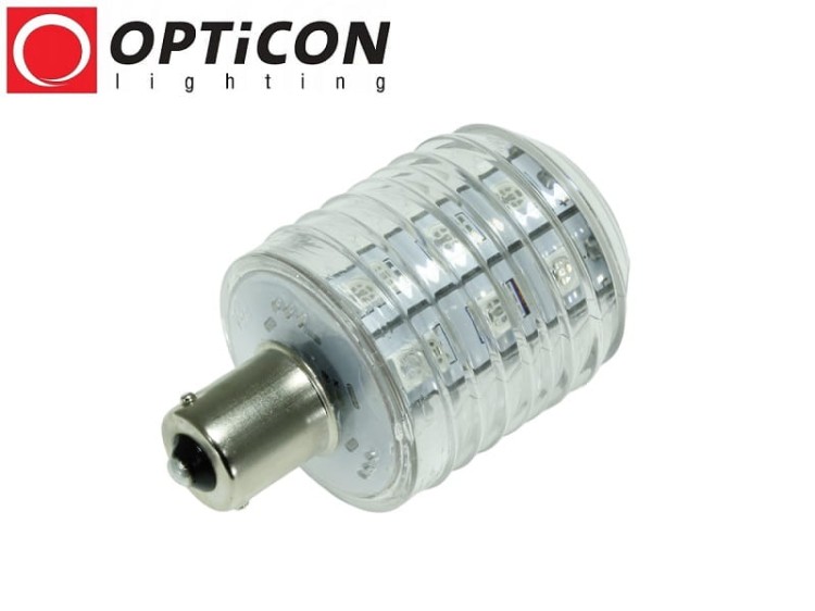 Żarówka LED Ba15s 4W 24xSMD 5050 10-30V DC 360st IP65 Zielony 12V 24V